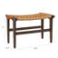 Tabouret en bois de manguier et en jute