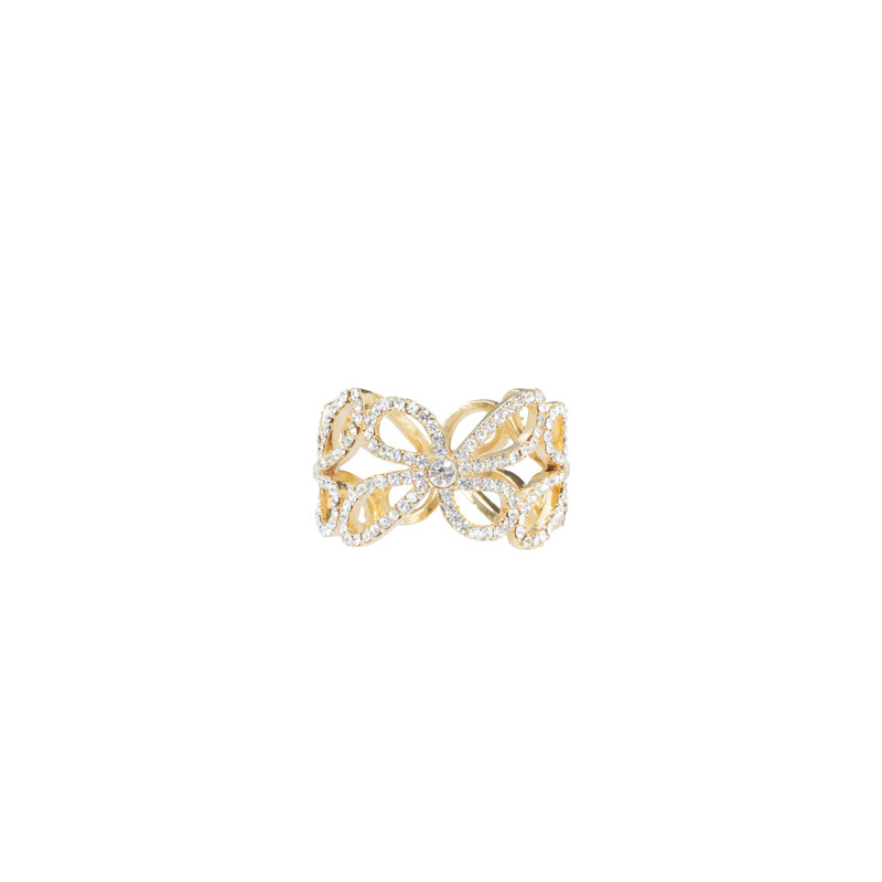 Flower Chain Napkin Ring, Gold