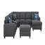 Canapé modulaire 8 pièces avec repose-pieds 8 pièces-657107616