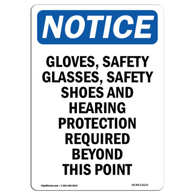 Plaque de sécurité pour gants