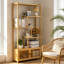 Annecliffe 176cm H x 85.5cm W Bamboo / Rattan Standard Bookcase