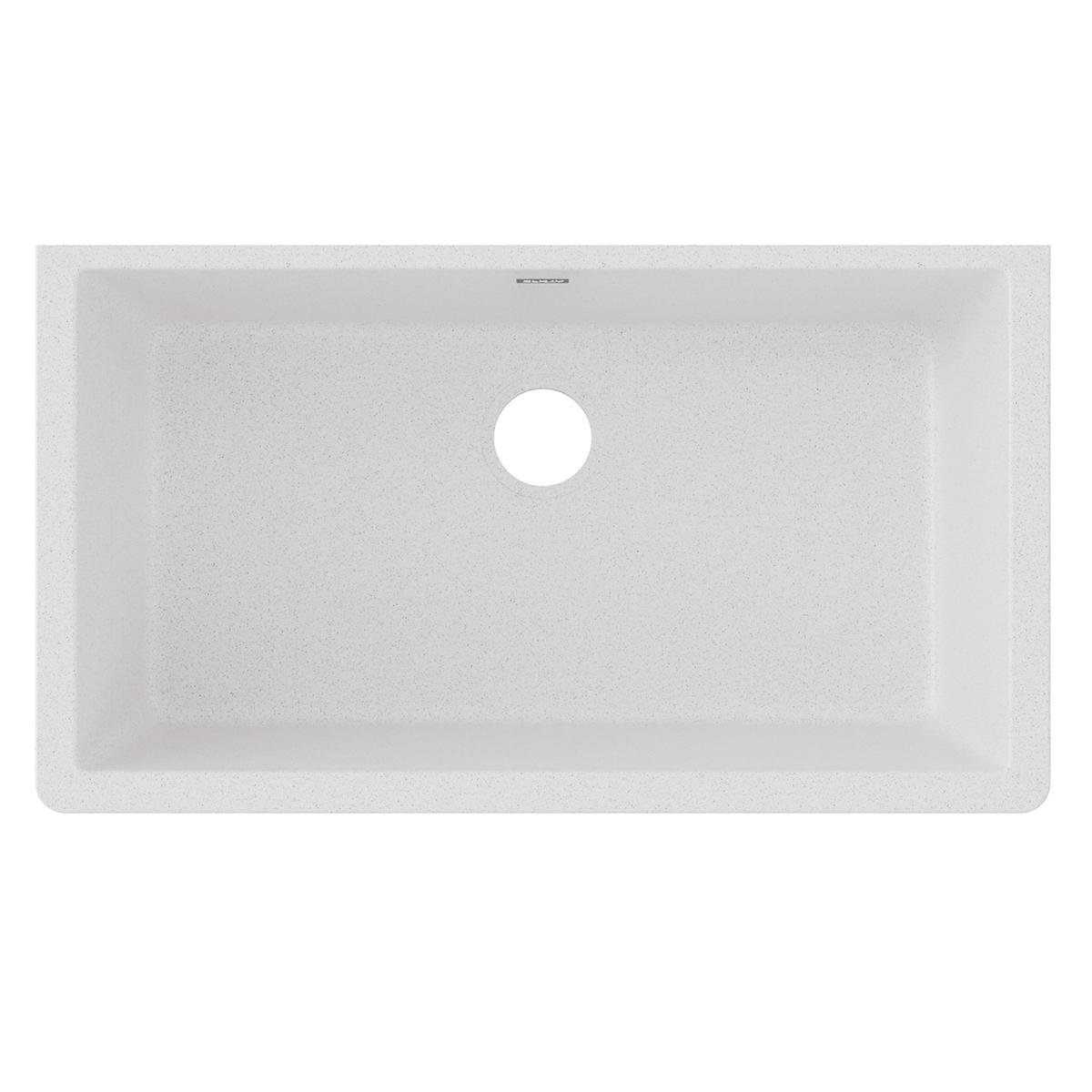 Quartz Classic 33" Undermount Kitchen Sink, White