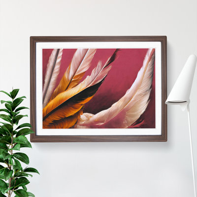 Bright Bird Feathers - Single Picture Frame Painting
