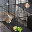 Parc polyvalent pour petits animaux avec de multiples caractéristiques et confort
