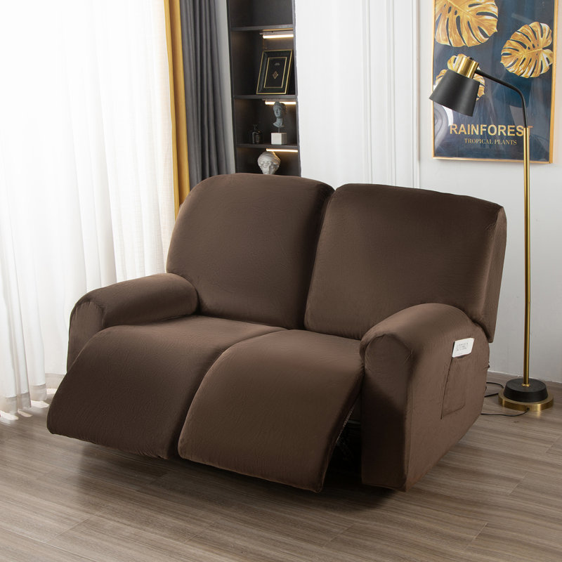 Housse pour canapé inclinable 2 places - Housses de protection pour meubles de qualité supérieure, Café