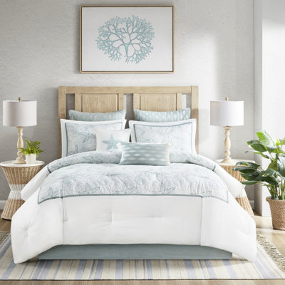 Édredon très grand 100% coton blanc, broderie foncée, surdimensionné et trop rembourré, comprend un édredon, une jupe de lit, 2 taies décoratives, blanc, rembourrage, literie confortable, inclus