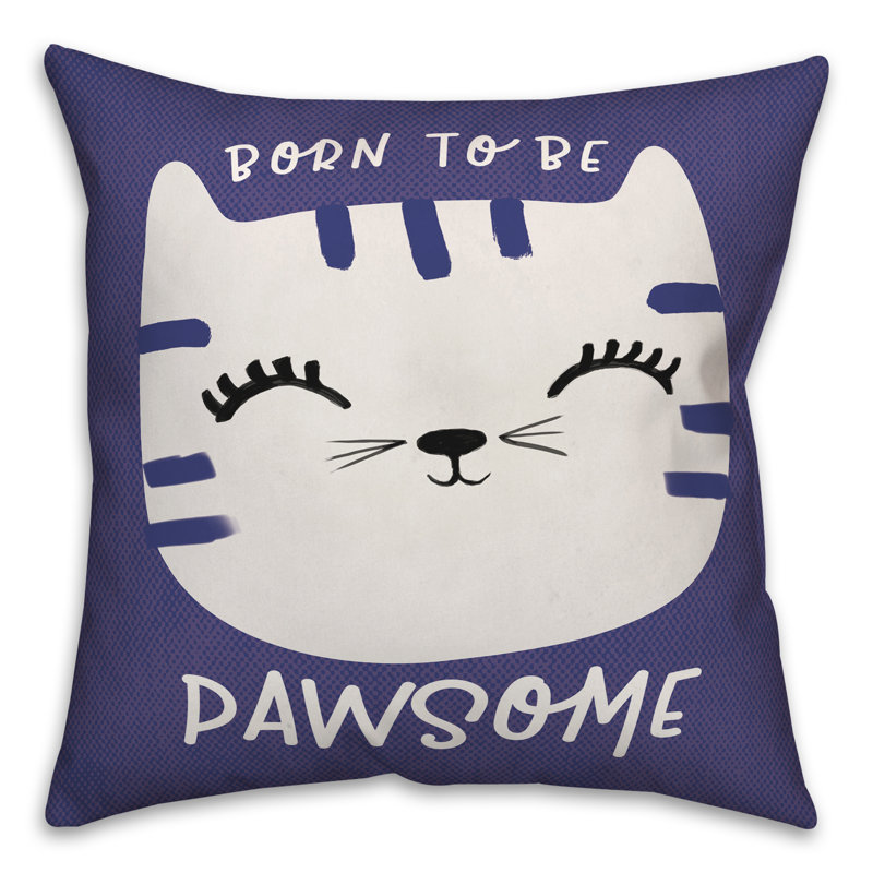 Throw Pillow, 16" x 16", Blue