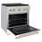 ZLINE Autograph 30 in. Paramount Dual Fuel Satin Steel Range w/ Accents