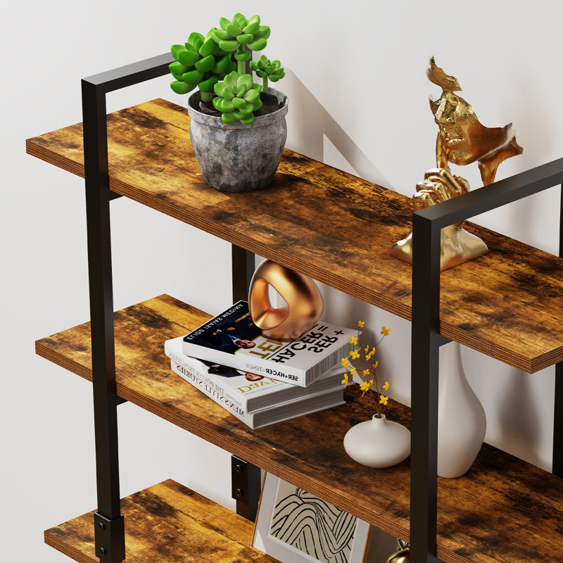 83"H X 41"W Vintage Industrial Etagere Bookcase For Living Room, Office, Kitchen