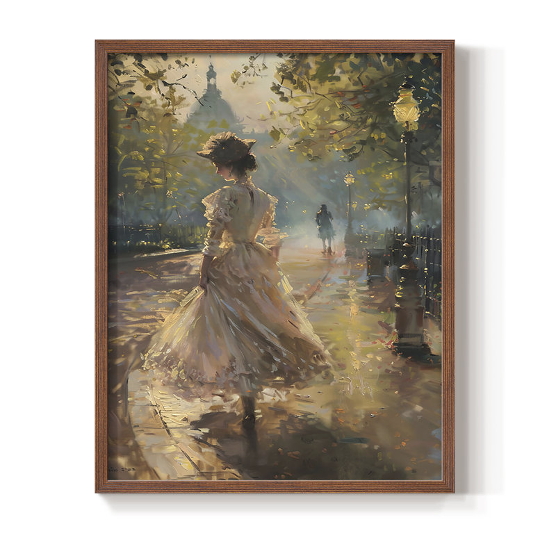 Reproduction encadrée WOMEN Series DCLIX - bois massif, H 11 po x l 9 po, Noyer