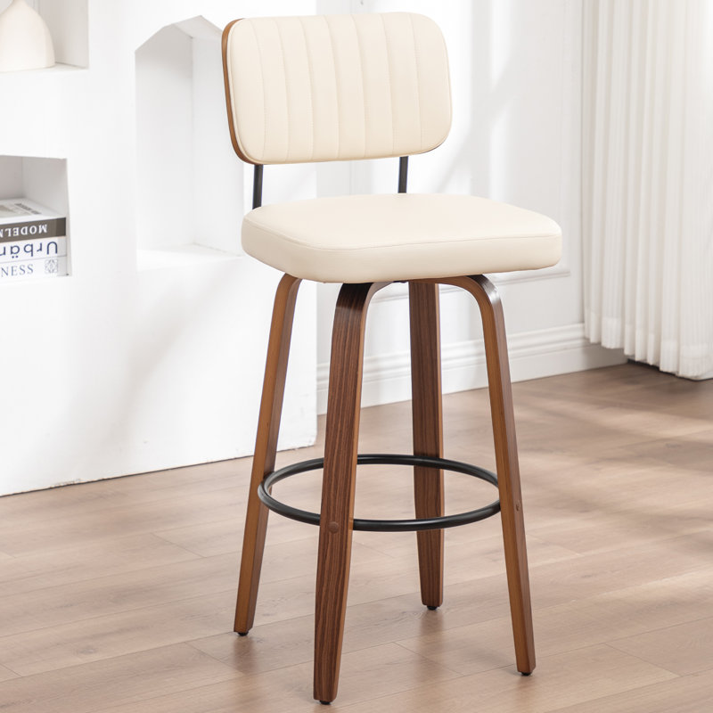 Tabouret de bar et de comptoir pivotant, Tabouret (assise de 30,7 po de hauteur), Beige