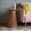 Solid Wood Abstract End Table