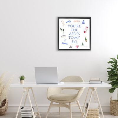 You're The Apres To My Ski Floating Frame, design by Lucille Price