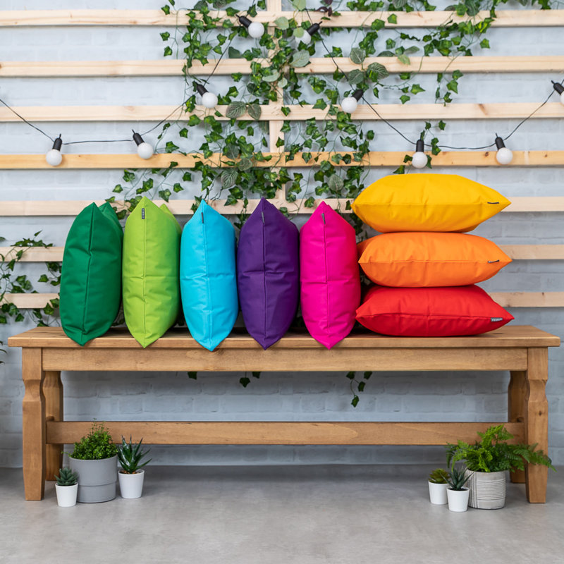 Bean Bag Bazaar Indoor-Outdoor Cushion, Lime Green