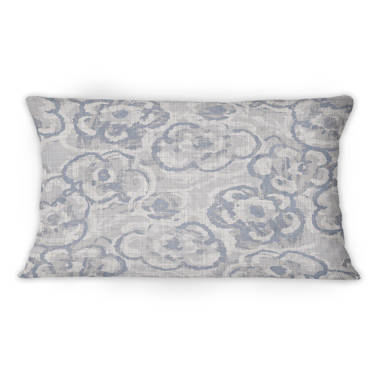 Light Blue Floral Linen Decorative Throw Pillow – The Well Appointed House