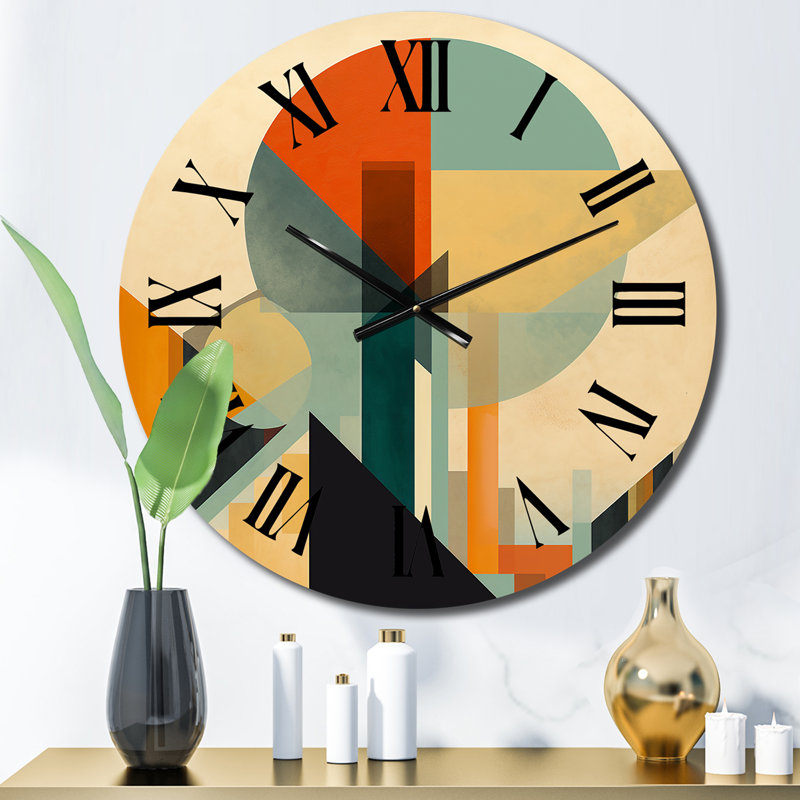 Horloge murale pleine lune symphonique Mid-Century II, Petit