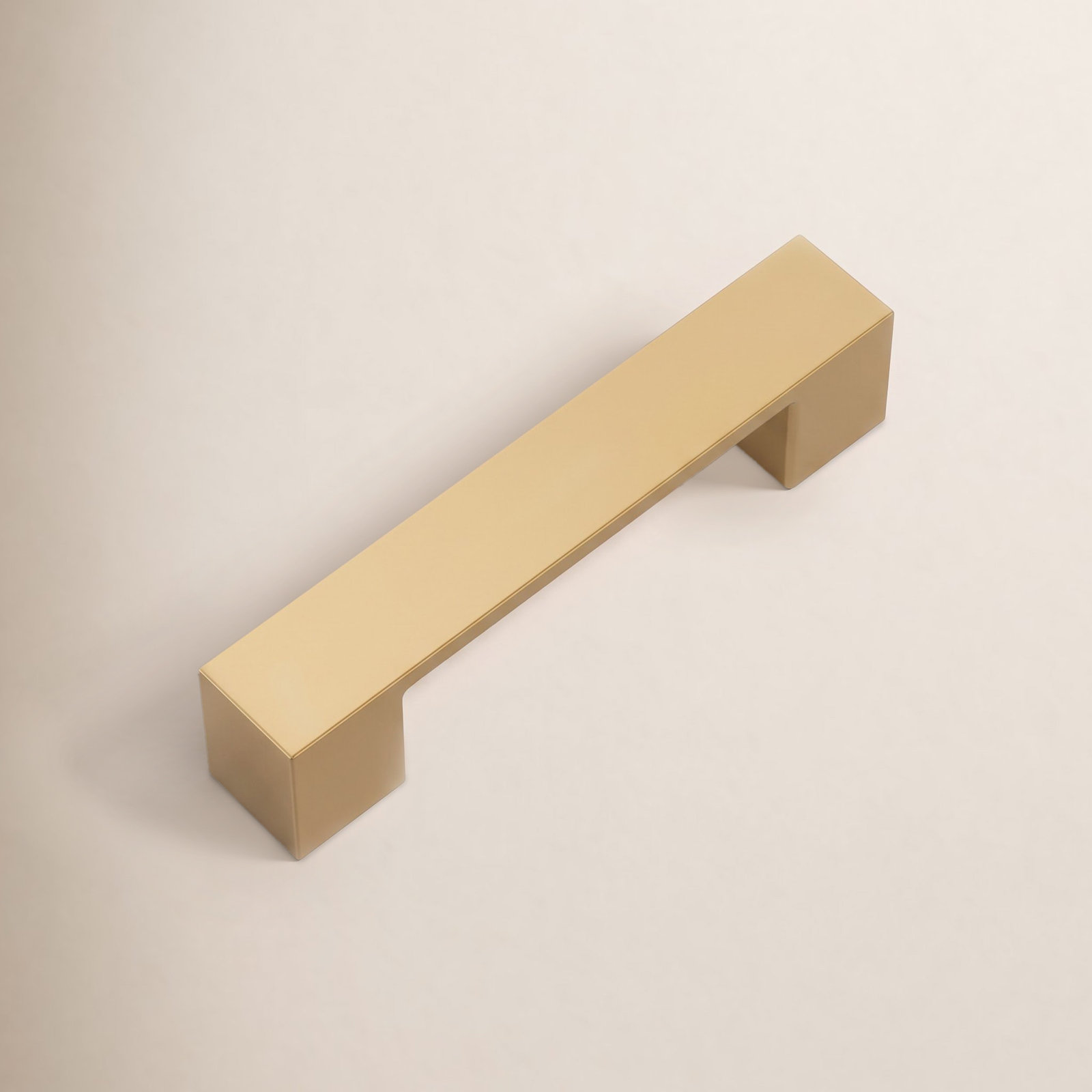 Dash Contemporary Handle Cabinet Pull, 3", Brushed Brass