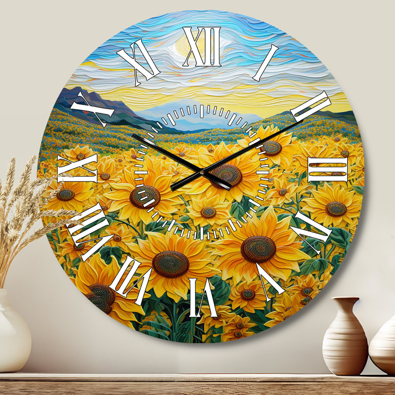 Horloge murale Vangogh, Médium