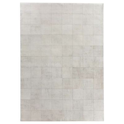 Capri Leather Geometric Area Rug