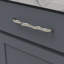 Poignée à poignée de la collection Trellis - Poignée d'armoire de 7 à 9/16 po nickel poli - Quincaillerie traditionnelle pour tiroirs et armoires-116400630-116400650