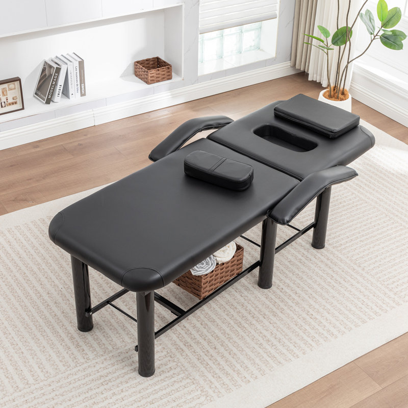 [certified Quality] Multi-functional Beauty Massage Bed | 600 Lb Load Capacity | 0–30° Adjustable Backrest | Water-resistant Leather + Memory Foam | Removable Breast Cushion