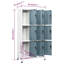 Wabansia Metal 1 - Tier 90cm Employee Locker-1719595008