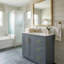 Ensemble de meuble-lavabo 36 po avec lavabo en céramique, meuble de rangement pour salle de bain avec cadre en bois massif, ensemble de meuble-lavabo autoportant avec 3 tiroirs et portes à fermeture douce-647701536