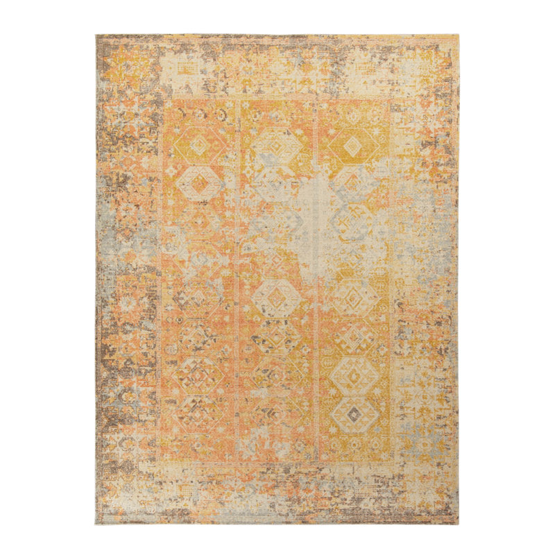 Distressed Homage Handmade Kilim Wool Geometric Area Rug, Rectangle 12' x 16'