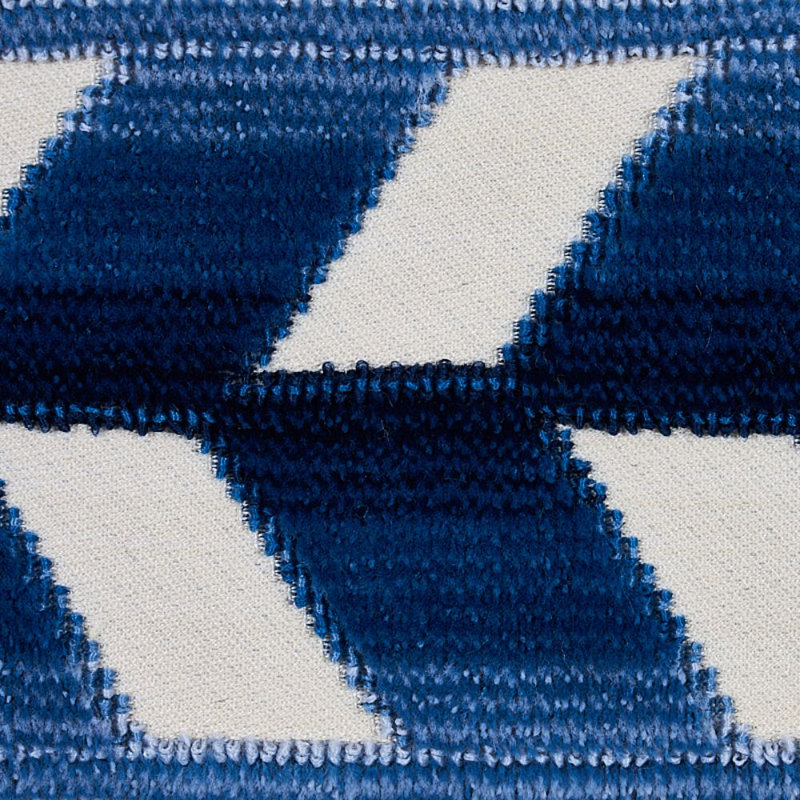 Ruban de velours à chevrons, Lapis