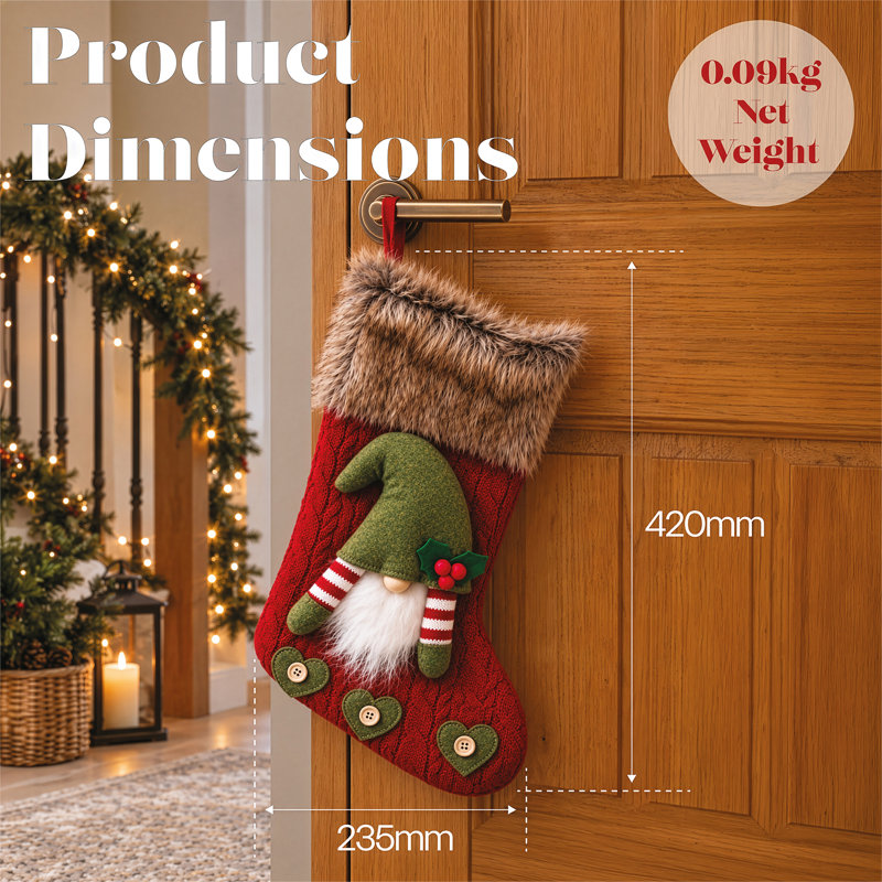 Silk Stocking Holder, Red