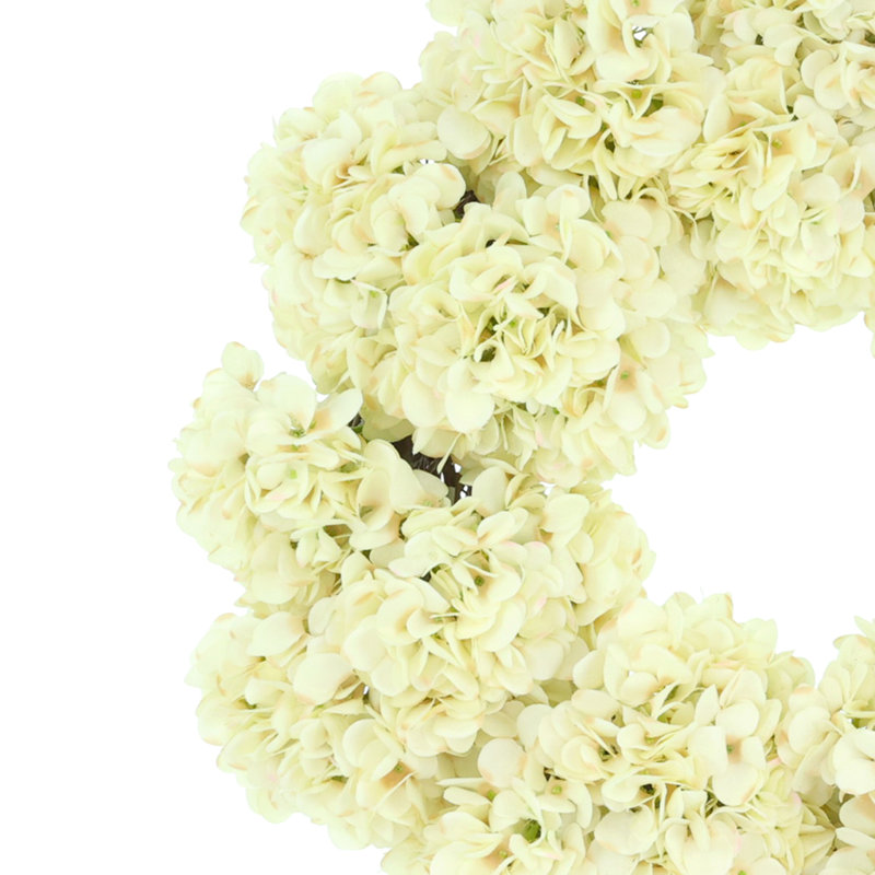 Couronne d'hortensia 24 po Sofia, Crème
