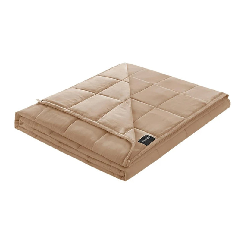 Couverture 100% coton, Grand, 15 lb, Gris