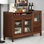 Multi-functional storage solid wood sideboard
