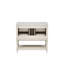 Ensemble de meuble-lavabo 36 po avec ensemble de meuble-lavabo, lavabo en céramique encastré, ensemble de meuble-lavabo autoportant avec 4 tiroirs, armoire de salle de bain avec cadre en bois massif, beige