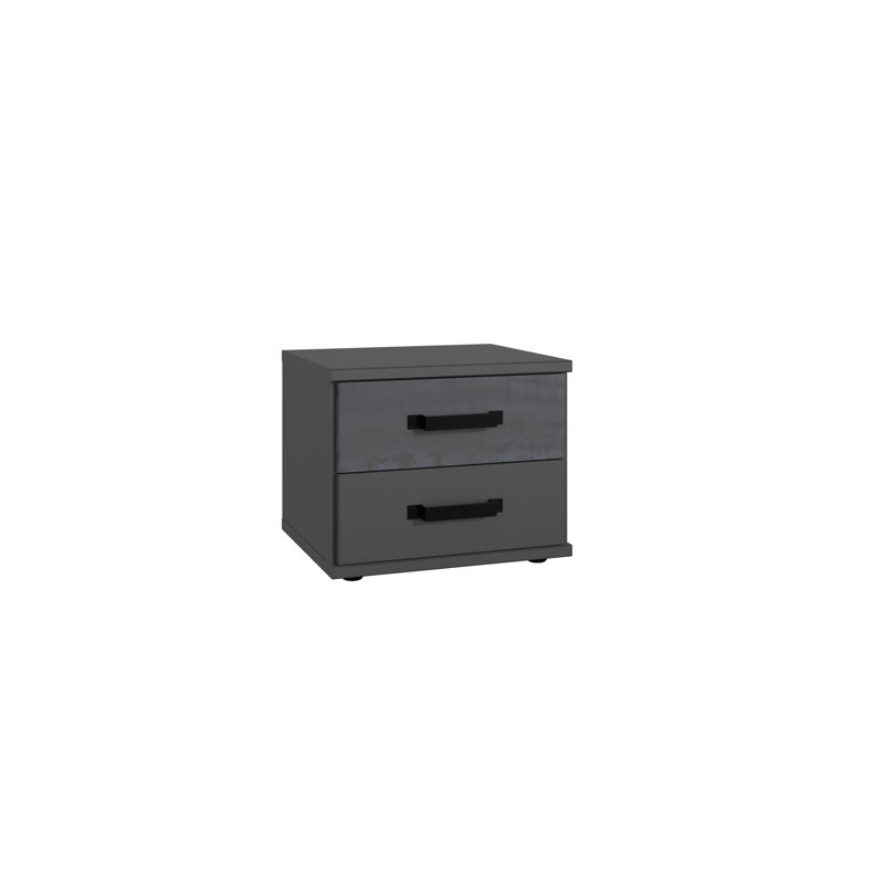 Oskaloosa 46cm W Particle Board / Chipboard Bedside Table