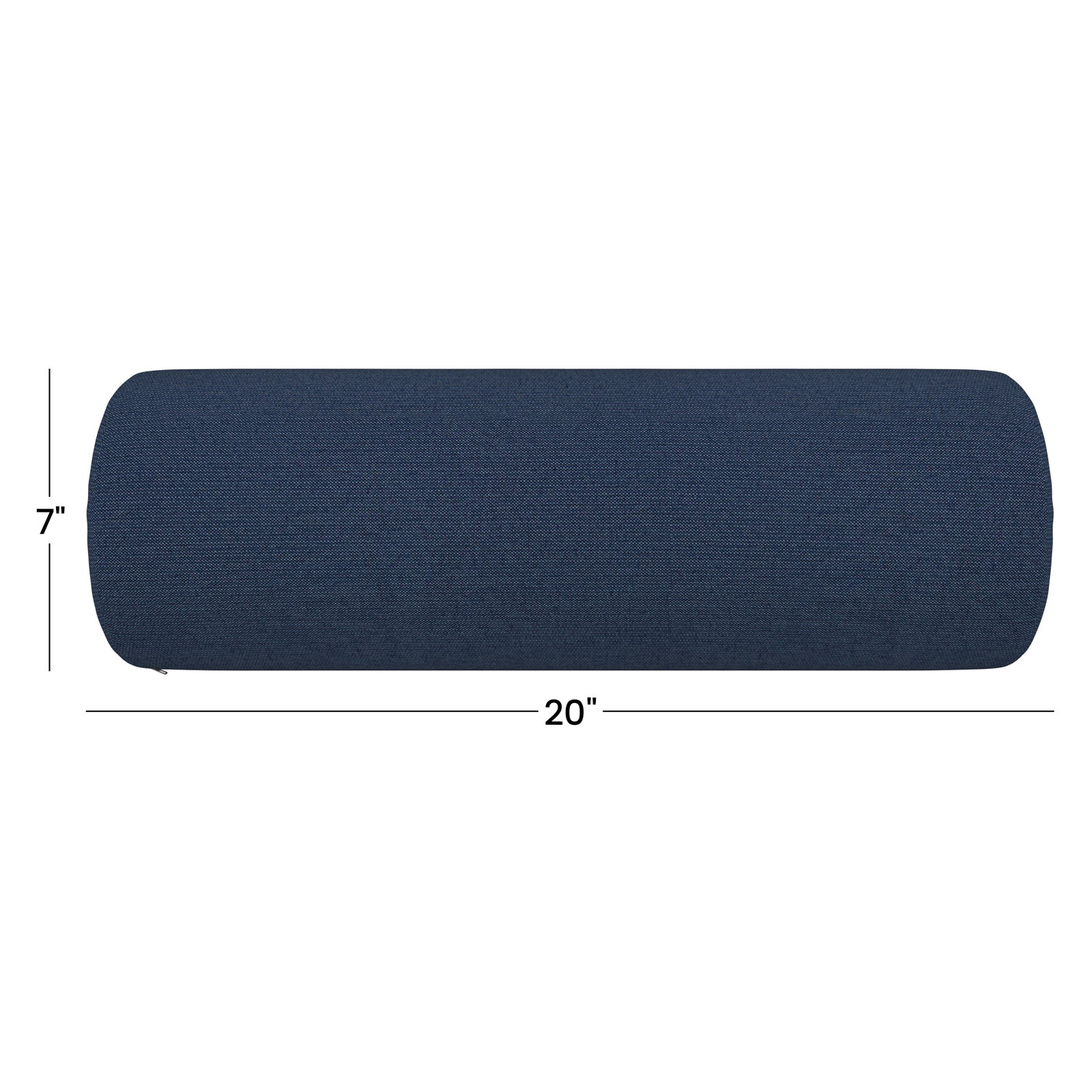 Amala Outdoor/Indoor Bolster Pillow, Spectrum Indigo