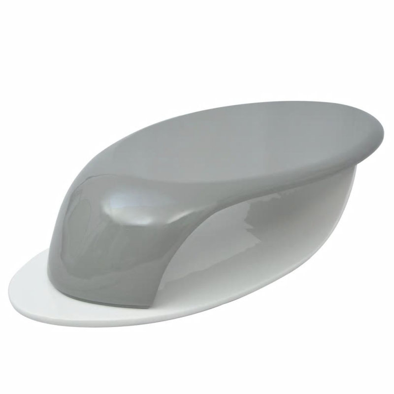 Athey Abstract Coffee Table, Grey, White