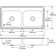 Celebrity 43" L x 22" W Double Basin Drop-in Kitchen Sink