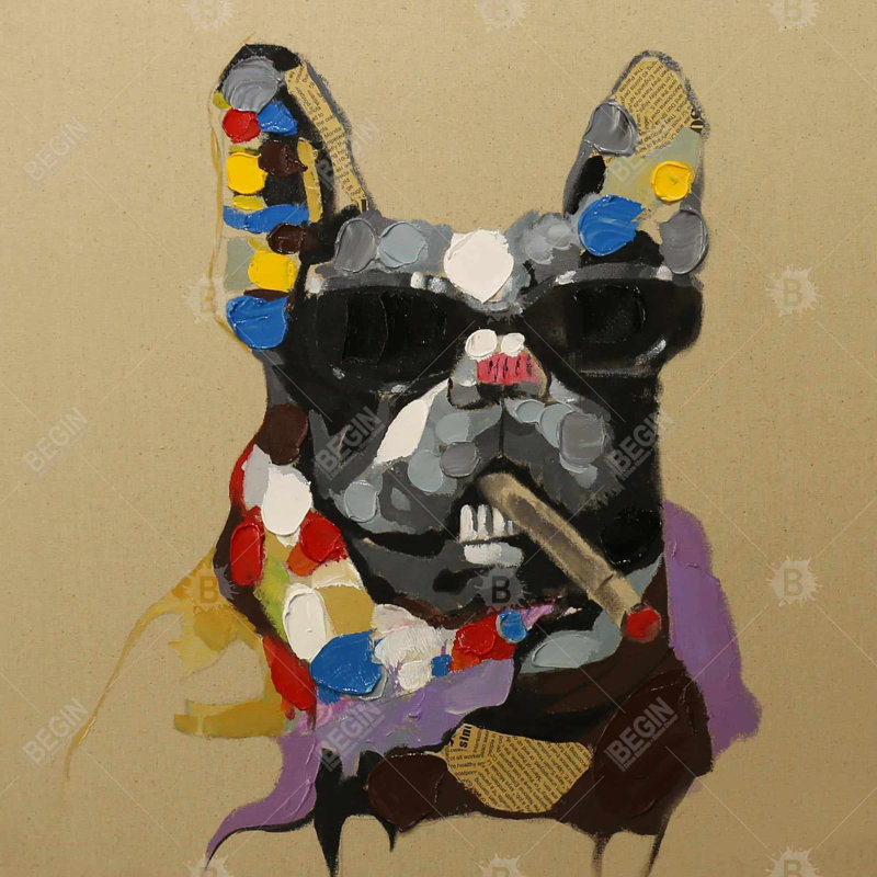 " Abstract Smoking Dog "