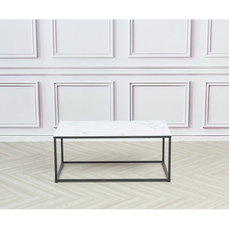 Rene Frame Coffee Table, Marble