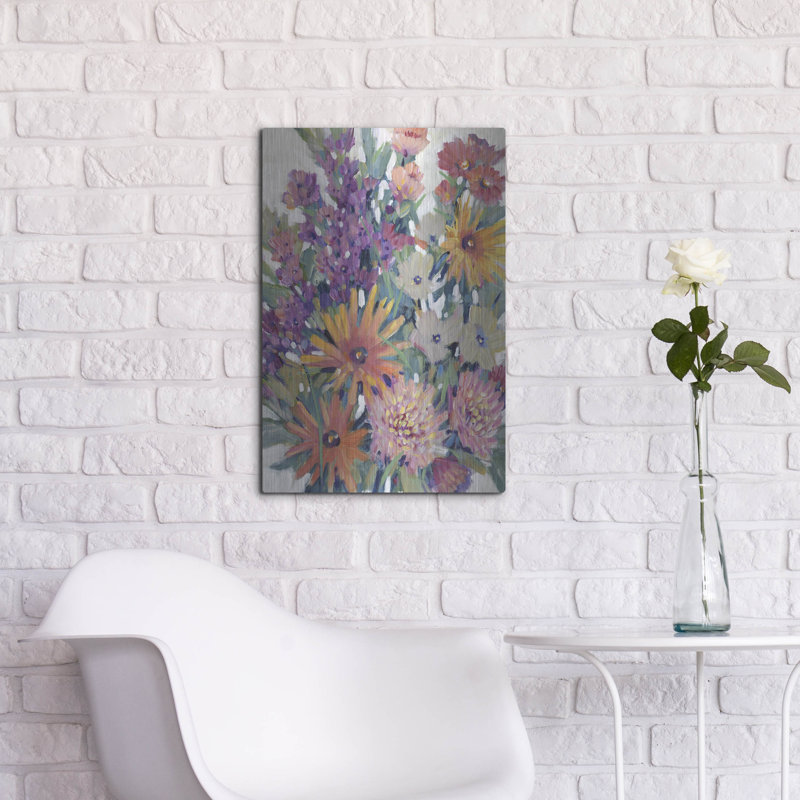 Art mural en métal «Spring in Bloom II» par Tim O'Toole, H 24 po x l 16 po