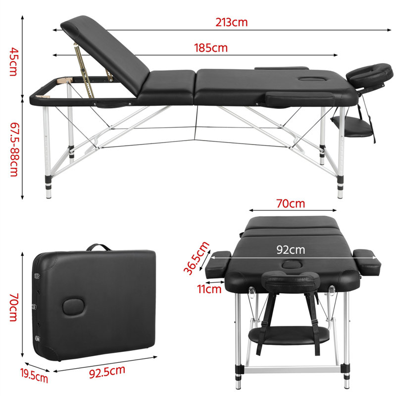 213cm Rectangular Adjustable Folding Table