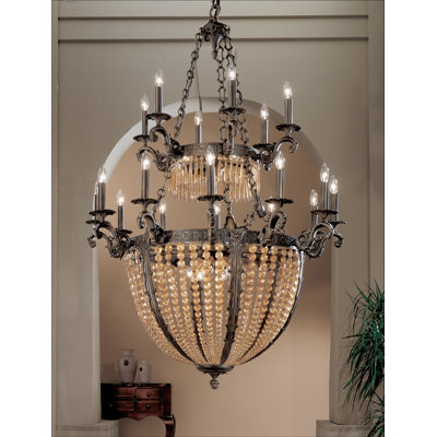 Merlot 27 - Light Dimmable Empire Chandelier