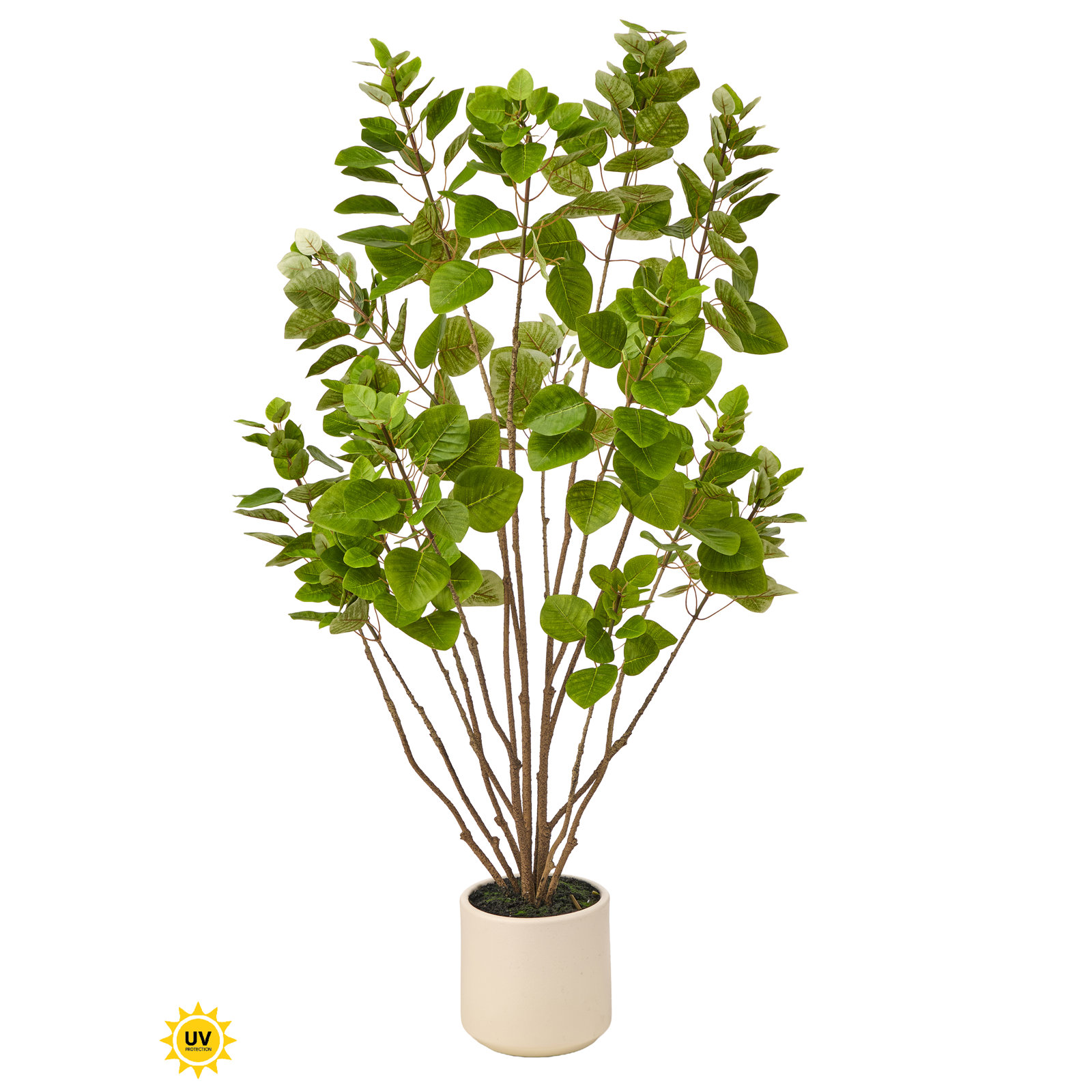 4' UV Potted Smoke Tree, 48 in x 20 in