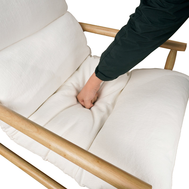 Fauteuil large de 25,5 po Ivoryanna, Ivoire