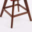 Tabouret de bar pivotant à hauteur de comptoir, ensemble de 2 tabourets de bar rembourrés à hauteur de siège de 26 po de hauteur, tissu rouge vin