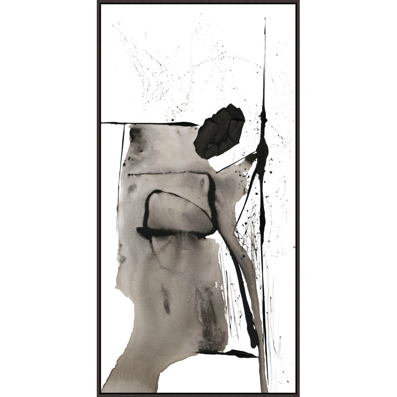 Notion II Painting by Van Garret, 49.75" H x 25.75" W, Glass Coat