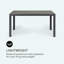 Rectangular Metal Outdoor Dining Table , 150cm cm W 90cm cm D-42115025