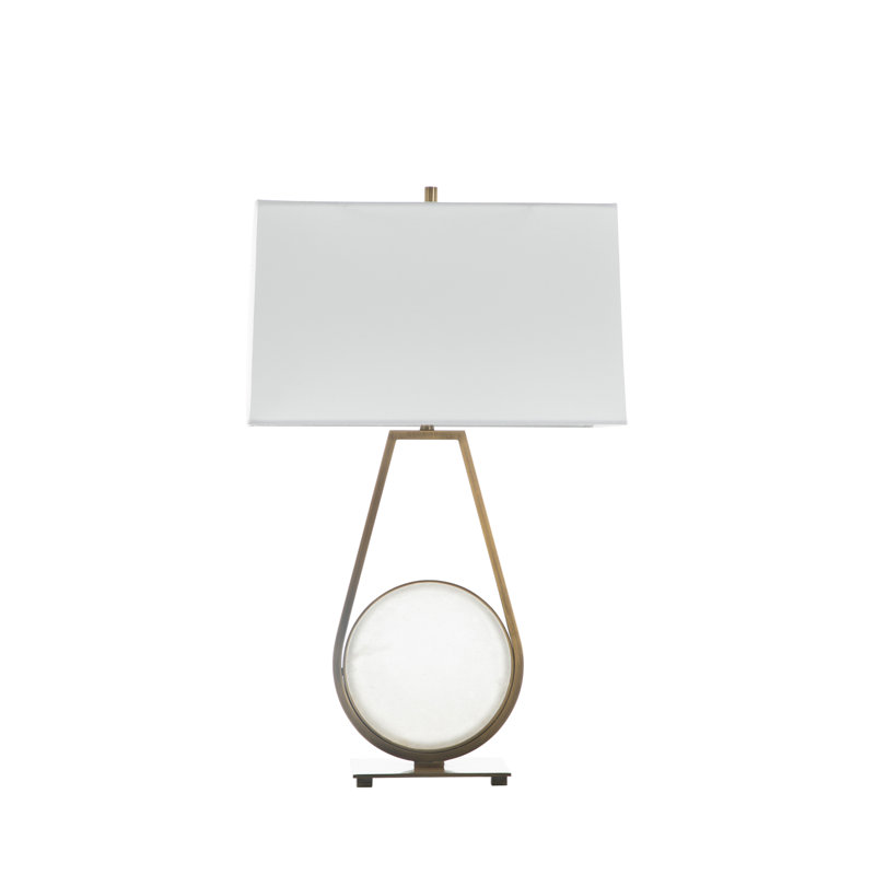 Emerald Table Lamp -White, White