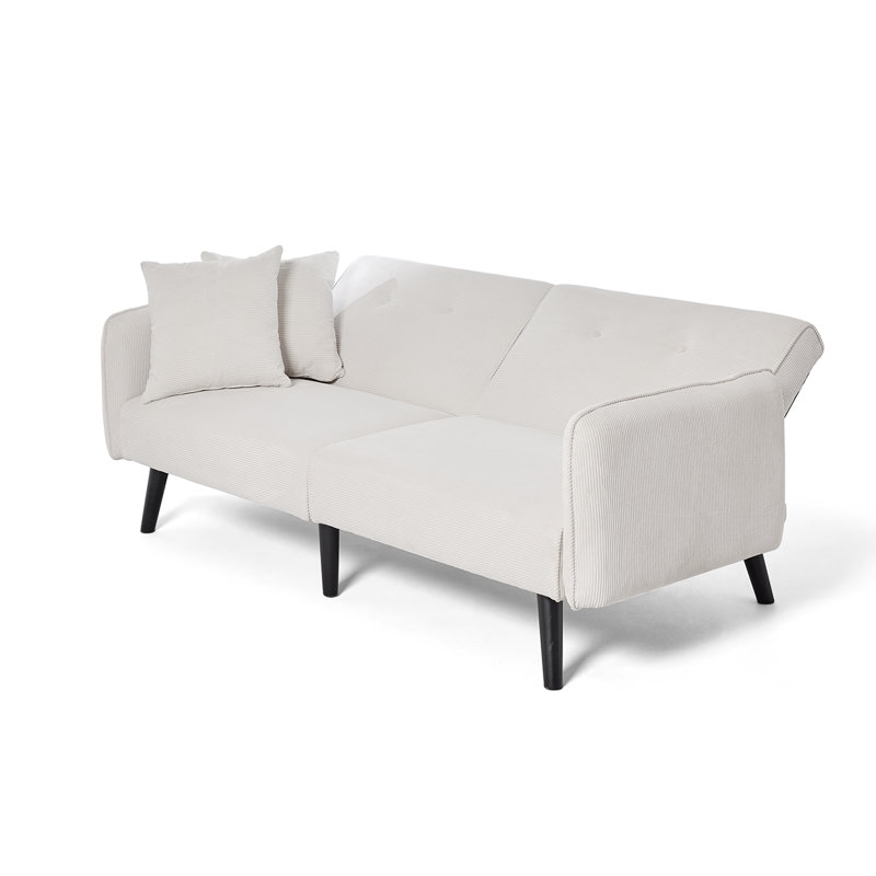 Shiflet 2 Seater Clic Clac Sofa Bed, White
